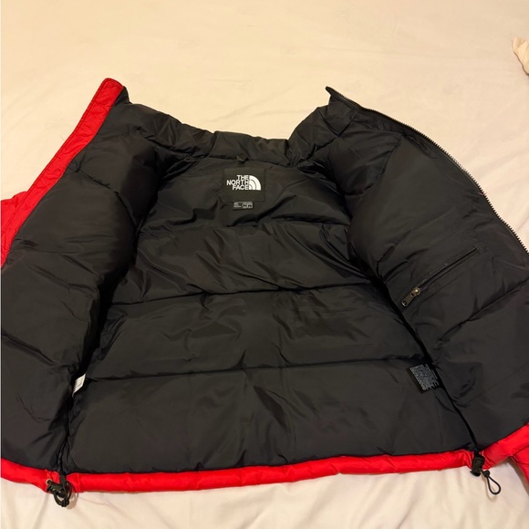 The North Face Bold Red and Black Jacket - Picture 3 of 4